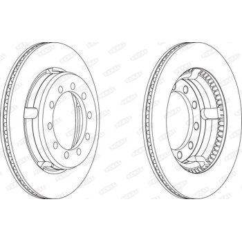BERAL Bremsscheibe BCR109A für 000190 4534