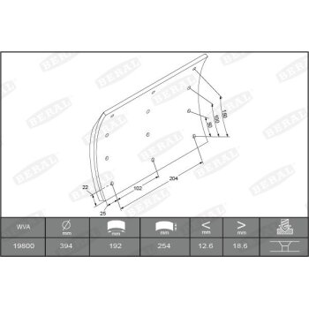 BERAL Bremsbelagsatz, Trommelbremse KBL19799.0-1627 -...