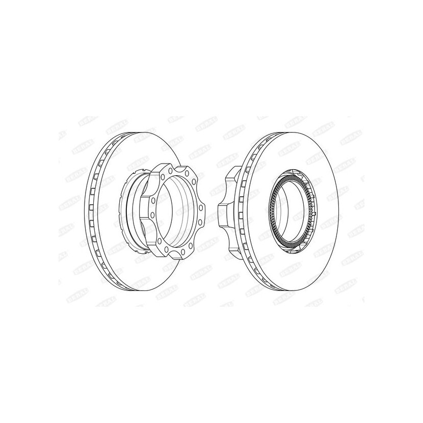 BERAL Bremsscheibe BCR302A für 1400273