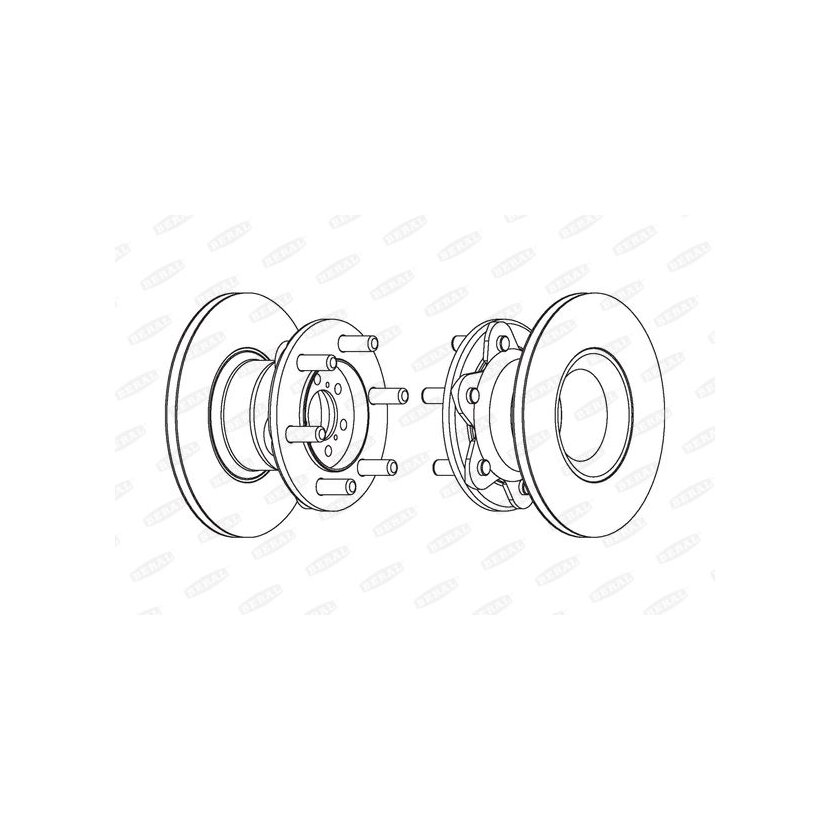 BERAL Bremsscheibe BCR104A für 0858 4182
