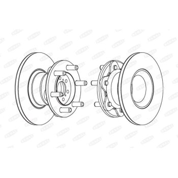 BERAL Bremsscheibe BCR104A für 0858 4182