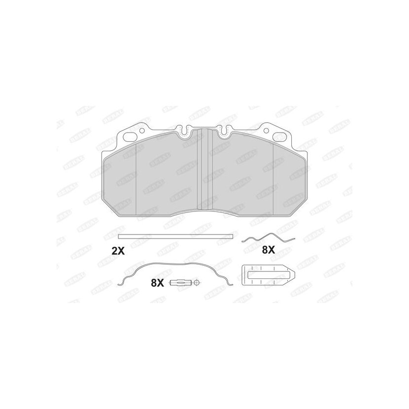 BERAL Bremsbelagsatz, Scheibenbremse BCV29090BK für 208 255 94