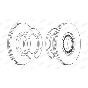 BERAL Bremsscheibe BCR295A für 09267037