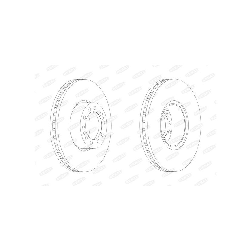 BERAL Bremsscheibe BCR244A für 000299 6353