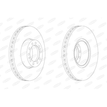 BERAL Bremsscheibe BCR244A für 000299 6353