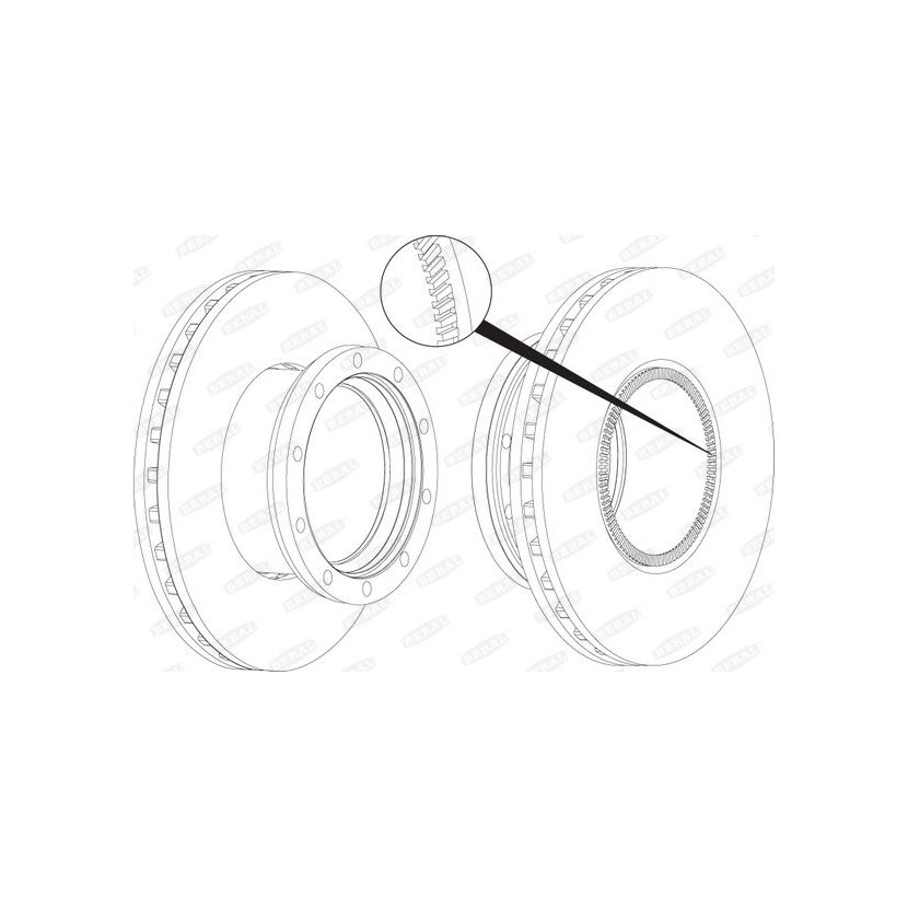 BERAL Bremsscheibe BCR250A für 0867922