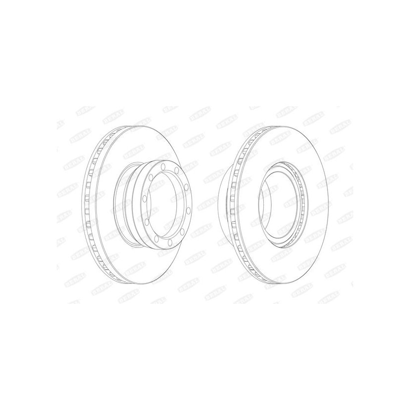 BERAL Bremsscheibe BCR143A für 81.50110.0010