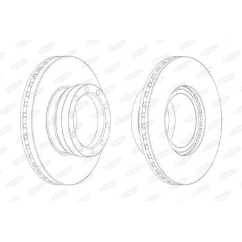 BERAL Bremsscheibe BCR143A für 81.50110.0010