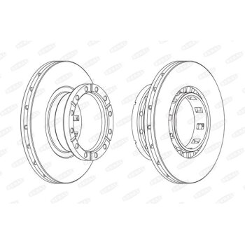 BERAL Bremsscheibe BCR318A für 1962300