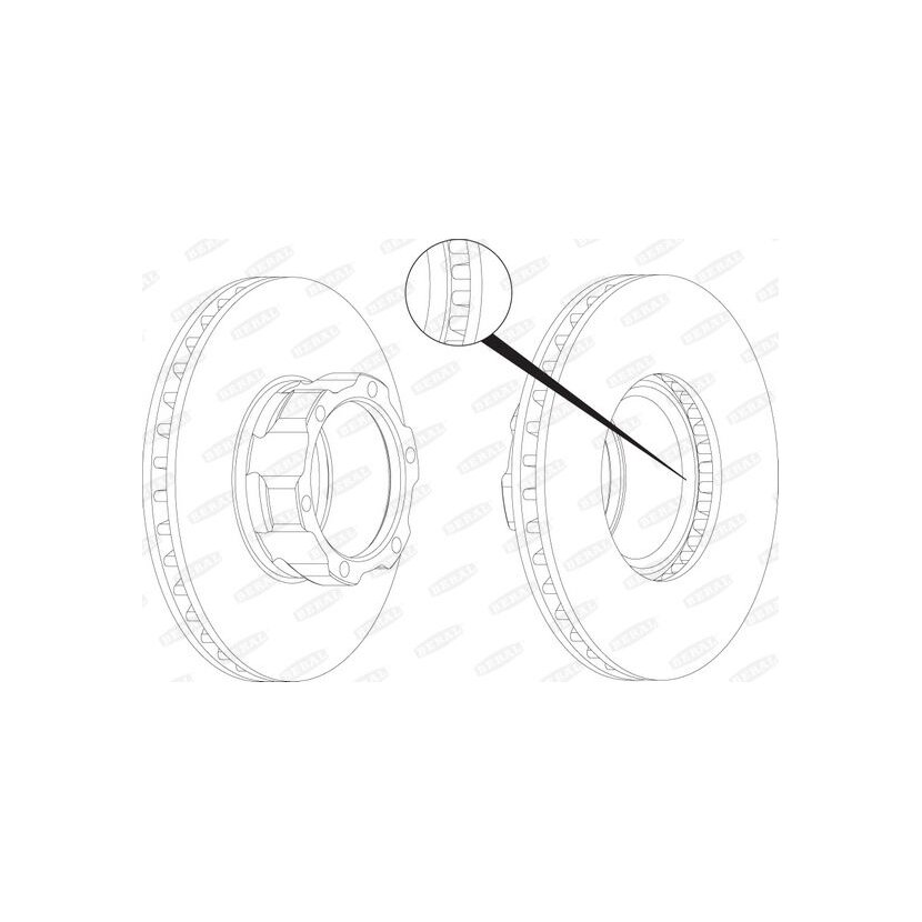 BERAL Bremsscheibe BCR118A für 669 421 01 12