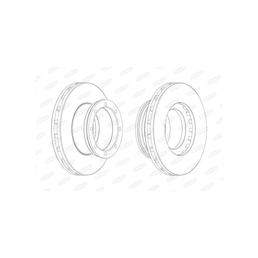BERAL Bremsscheibe BCR190A für 675230312