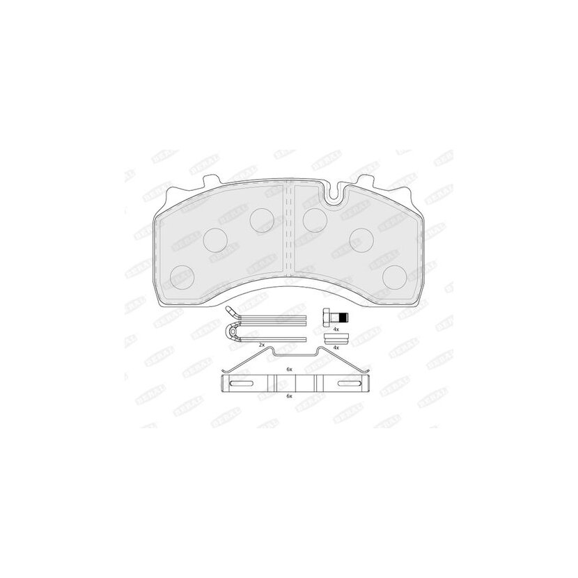 BERAL Bremsbelagsatz, Scheibenbremse BCV29142TK für 144 0504