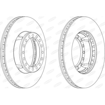 BERAL Bremsscheibe BCR127A für 5010019249