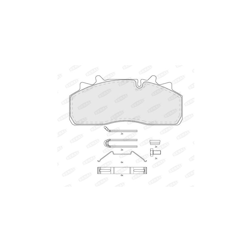 BERAL Bremsbelagsatz, Scheibenbremse BCV29159TK für 1628064