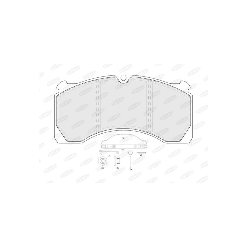 BERAL Bremsbelagsatz, Scheibenbremse BCV29124TK für 15224835T400
