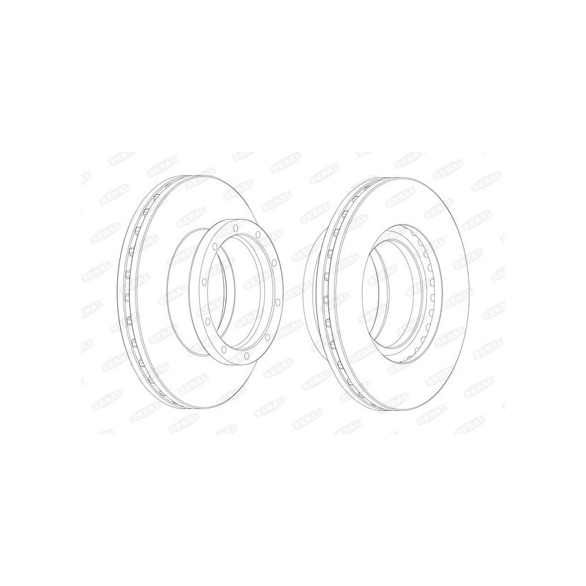 BERAL Bremsscheibe BCR145A für 1962311