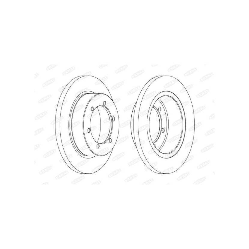 BERAL Bremsscheibe BCR327A für 43206-MB600
