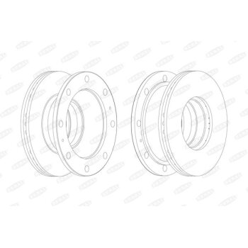 BERAL Bremsscheibe BCR106A für K0510 4561AB