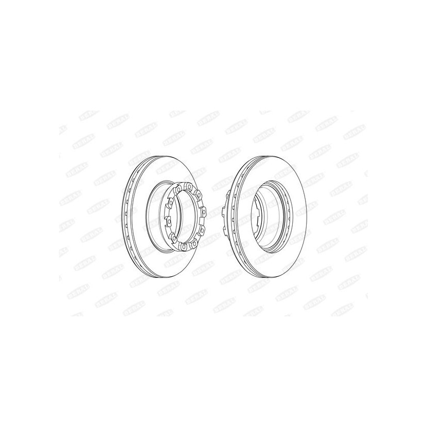 BERAL Bremsscheibe BCR358A für 6607394