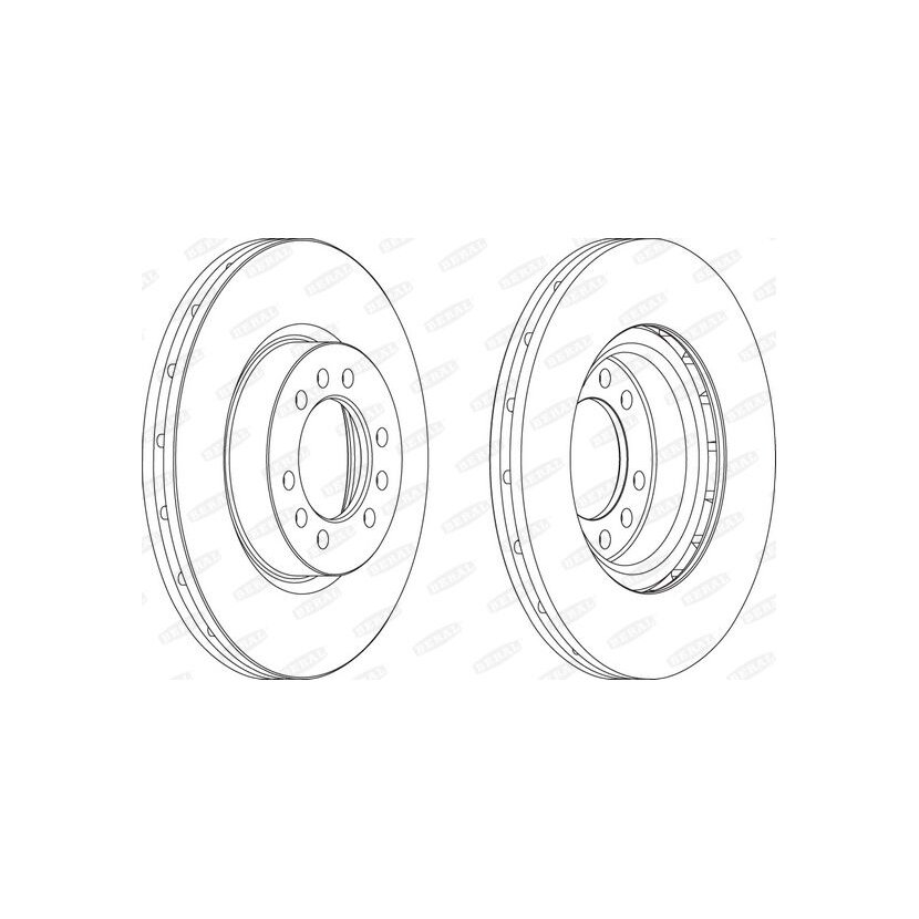 BERAL Bremsscheibe BCR235A für 0 4247 1214
