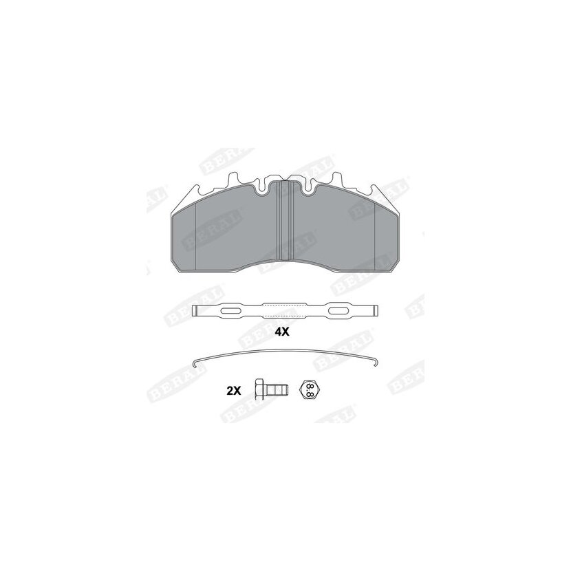 BERAL Bremsbelagsatz, Scheibenbremse BCV29174TK für KTGC462K021AA