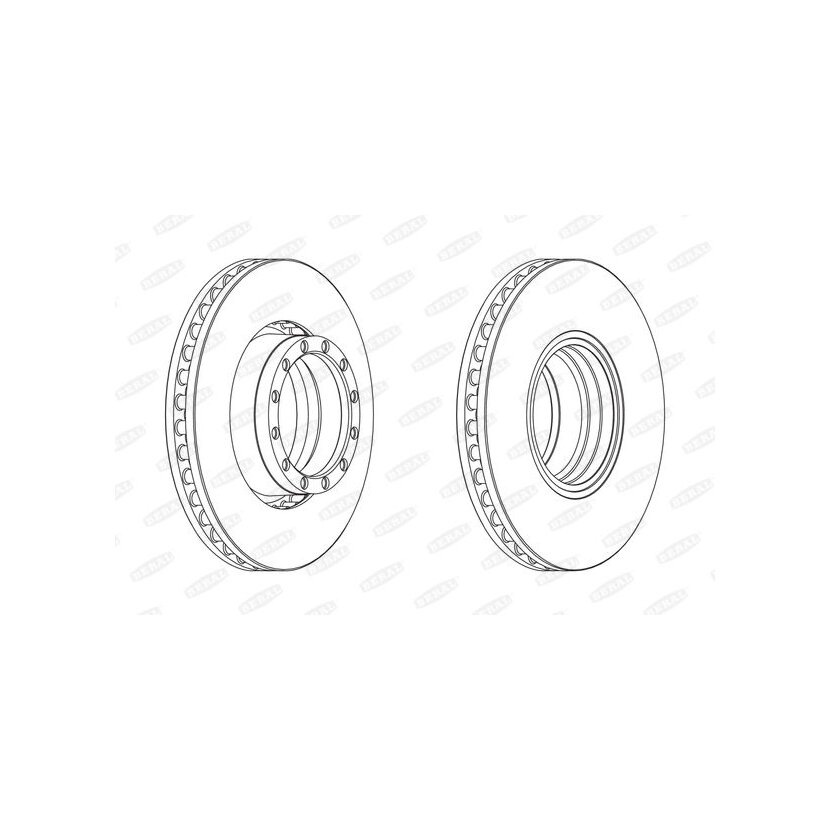 BERAL Bremsscheibe BCR251A für 1907631