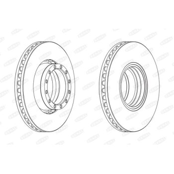 BERAL Bremsscheibe BCR251A für 1907631