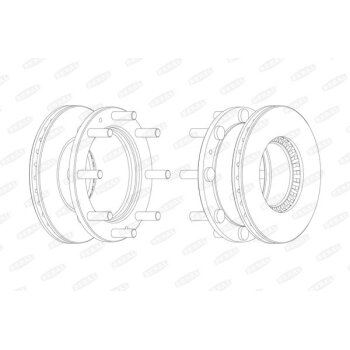 BERAL Bremsscheibe BCR107A für 0190 7765