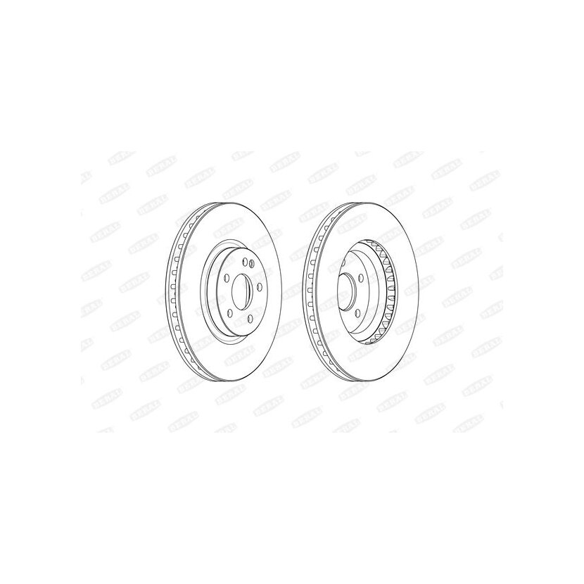 BERAL Bremsscheibe BCR379A für 4474210012
