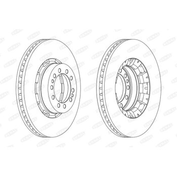 BERAL Bremsscheibe BCR128A für 50 00 792 539