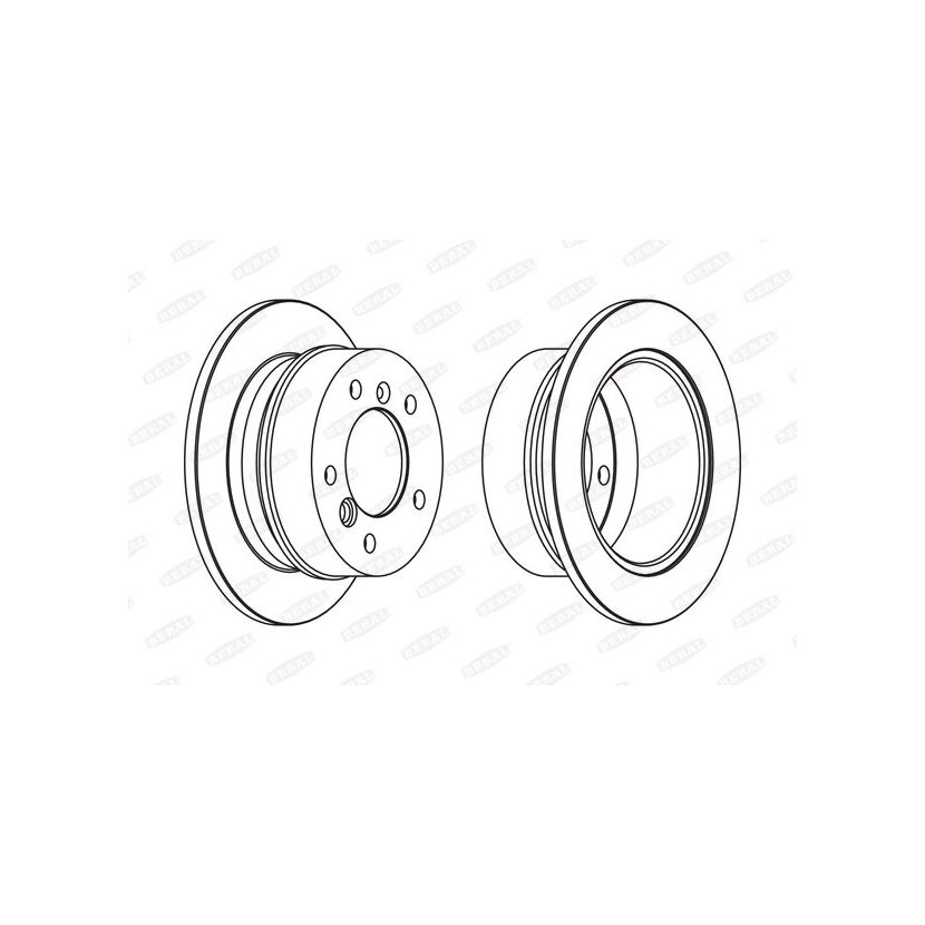 BERAL Bremsscheibe BCR230A für 2D0 615 601