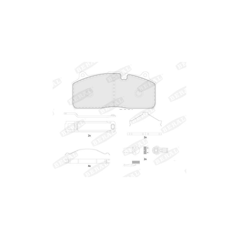 BERAL Bremsbelagsatz, Scheibenbremse BCV29274TK für 04057439600