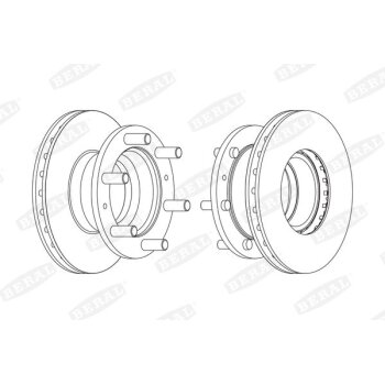 BERAL Bremsscheibe BCR157A