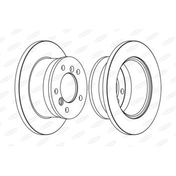 BERAL Bremsscheibe BCR229A für 2D0 615 601 A