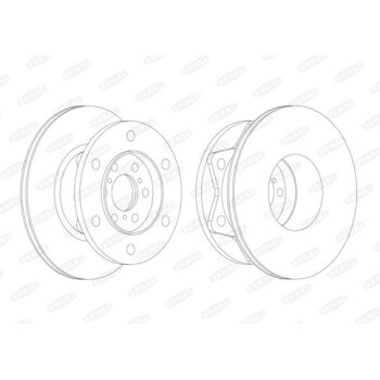 BERAL Bremsscheibe BCR274A für 1904529