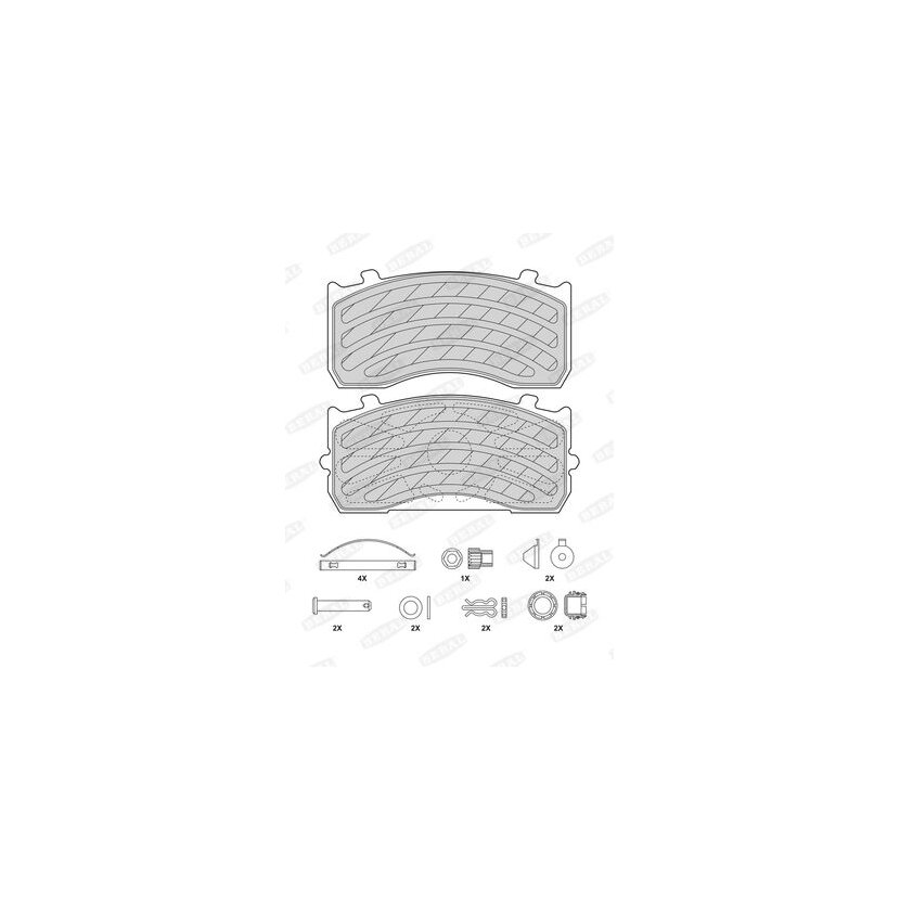 BERAL Bremsbelagsatz, Scheibenbremse BCV29183TK für 81508205085