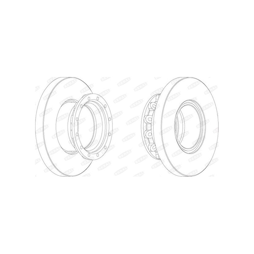 BERAL Bremsscheibe BCR245A für 50 10 422 264