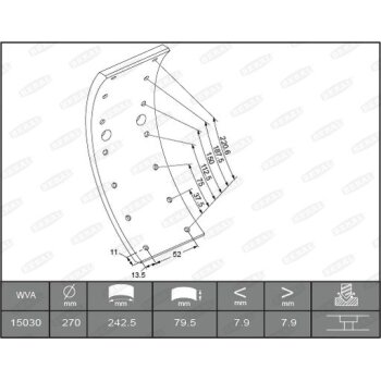 BERAL Bremsbelagsatz, Trommelbremse KBL15030.0-1561 -...