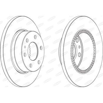 BERAL Bremsscheibe BCR316A für 0007186 309