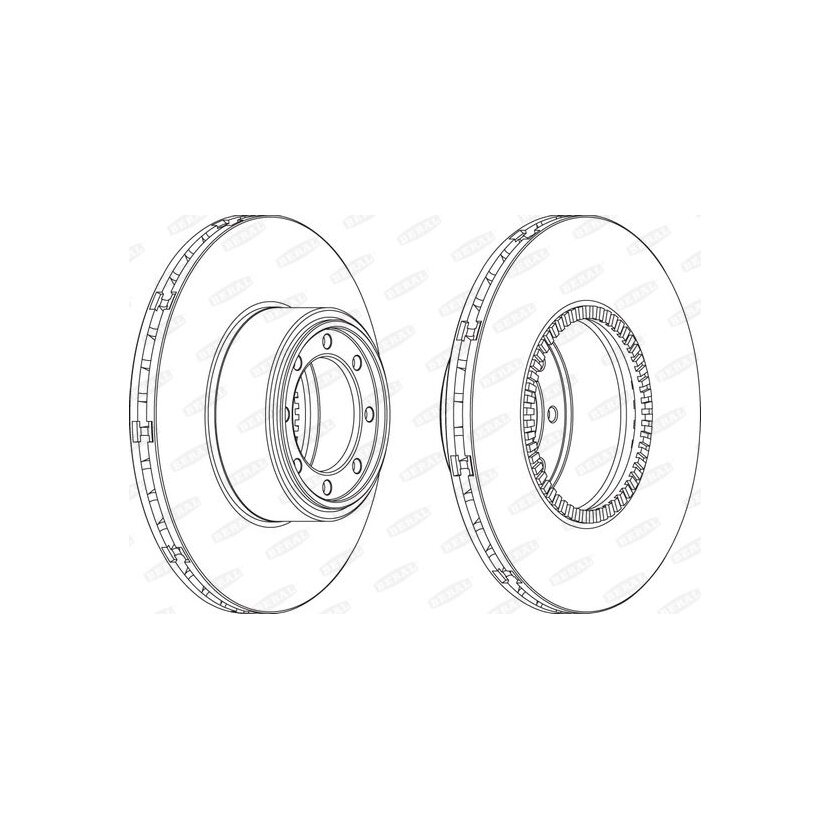 BERAL Bremsscheibe BCR321A für 0 0299 6043