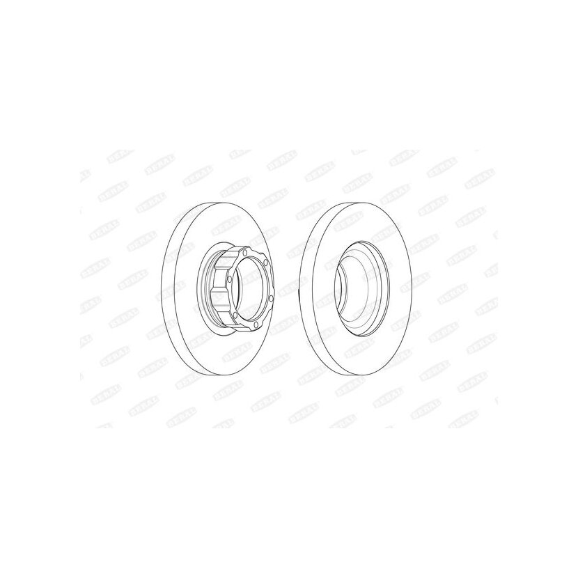 BERAL Bremsscheibe BCR354A für 670 421 00 12