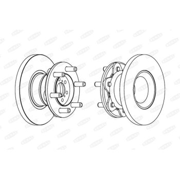 BERAL Bremsscheibe BCR234A für 0190 4692
