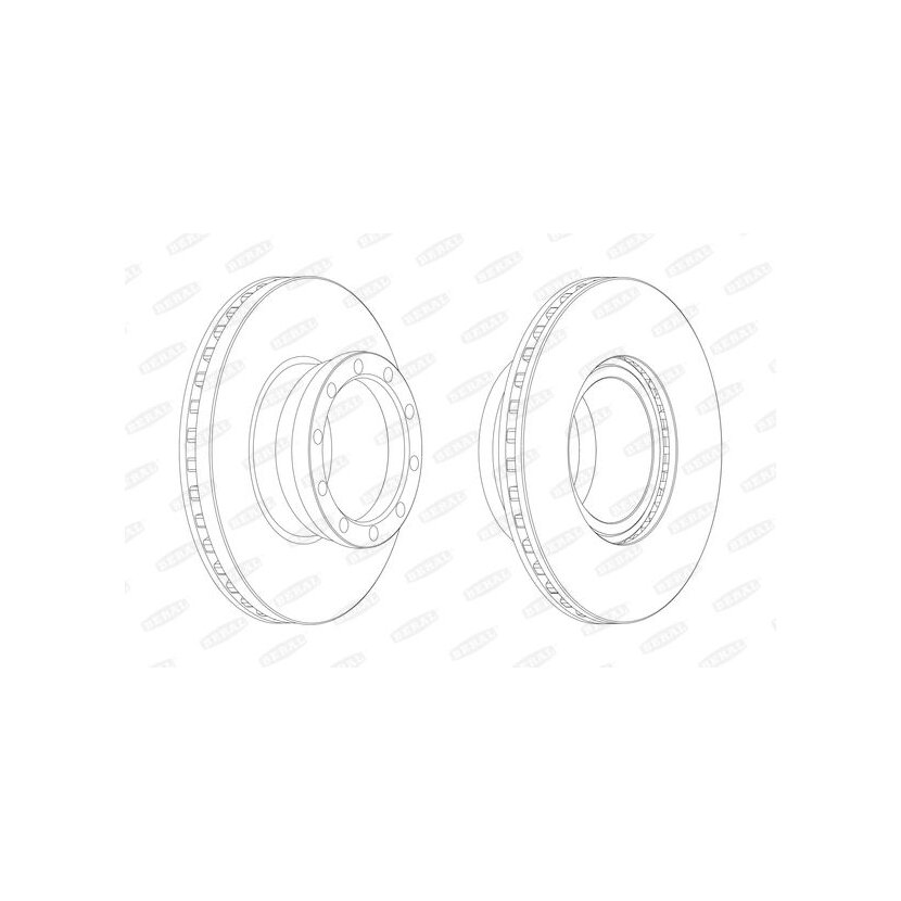 BERAL Bremsscheibe BCR146A für 1962302