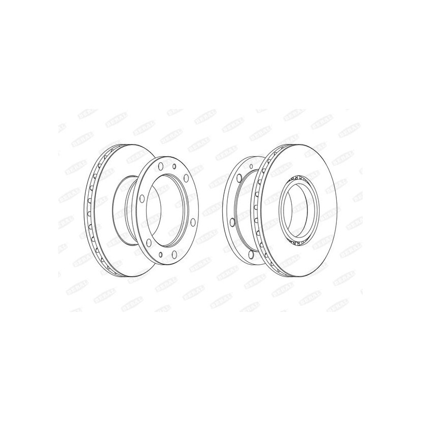 BERAL Bremsscheibe BCR322A für 0299 6010