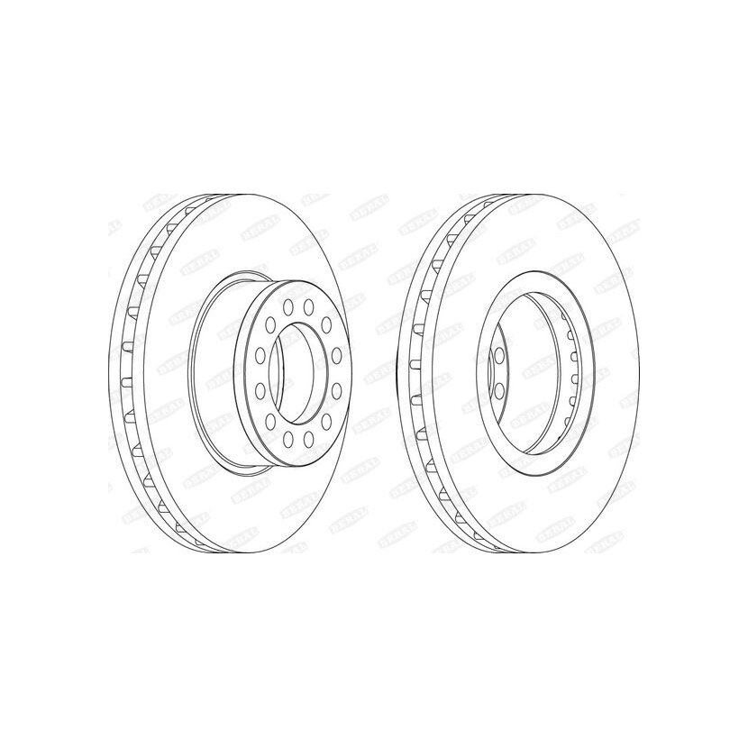 BERAL Bremsscheibe BCR331A für 81 50803 0044