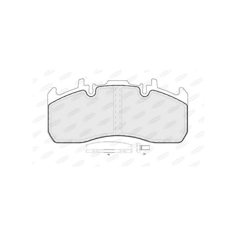 BERAL Bremsbelagsatz, Scheibenbremse BCV29173TK für 20568712