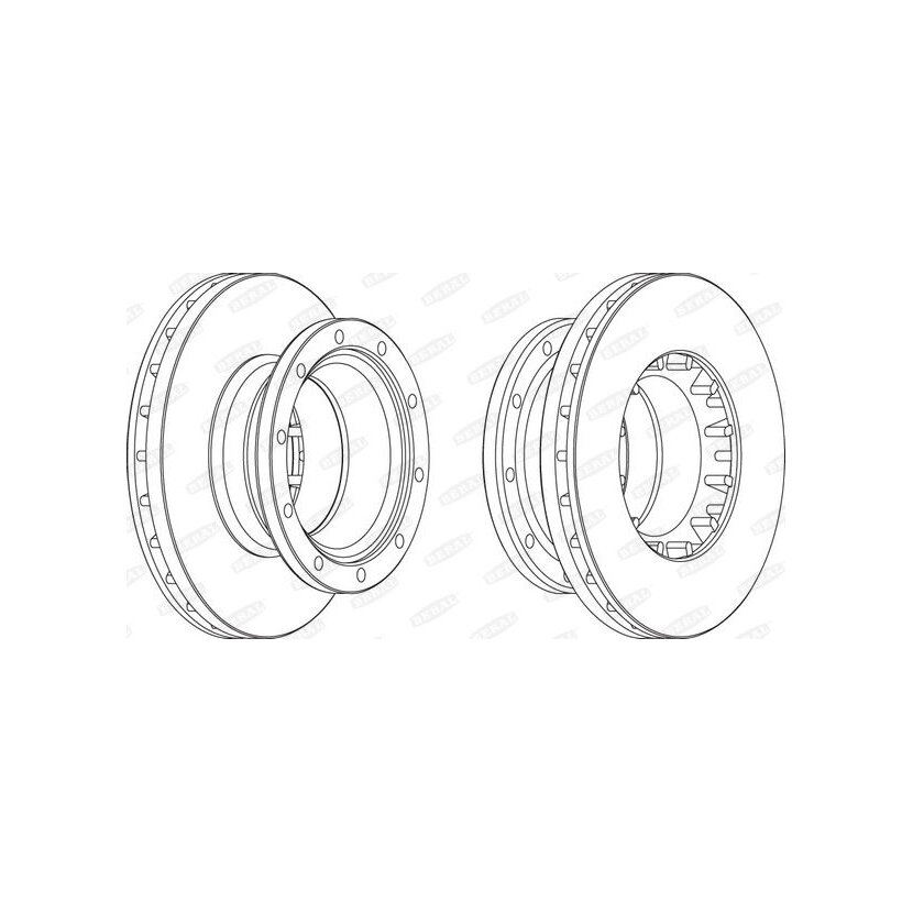 BERAL Bremsscheibe BCR197A für CVD566