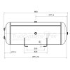 FRAUENTHAL Luftbehälter ø310x893mm 60l Stahl Kon.  - 208310