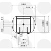 Luftkessel Luftbehälter ø396x592mm 60l Liter 11bar mit Konsole  - 204074
