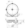 FRAUENTHAL Luftbehälter ø276x1541mm 85l Stahl Kon  - 902021